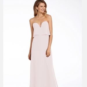Haley Paige blush pink bridesmaid dress size 0